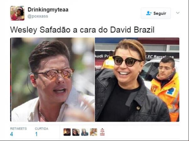 Novo visual de Wesley Safadão gera memes.(Imagem:Ego)