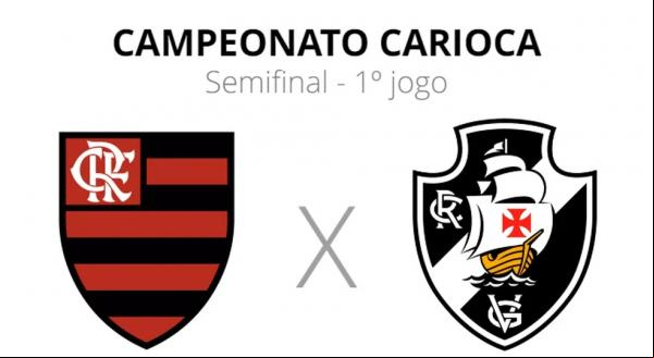 Flamengo e Vasco fazem o primeiro jogo da semifinal do Carioca.(Imagem:globoesporte)