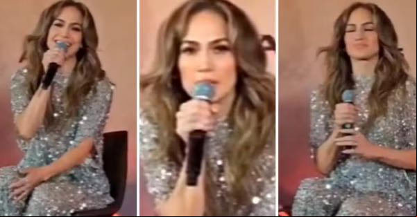 Clima fica tenso durante coletiva de imprensa com Jennifer Lopez.(Imagem:reprodução/X)