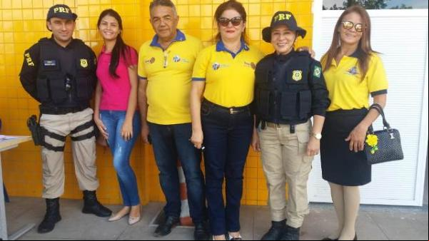 PRF realiza evento de educação para o trânsito em alusão ao movimento do Maio Amarelo.(Imagem:FlorianoNews)