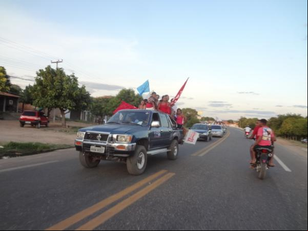 PR realizou carreata em Barão de Grajaú.  (Imagem:FlorianoNews)