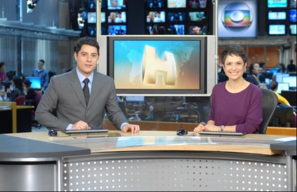 Evaristo Costa tenta levar Sandra Annenberg para a CNN.(Imagem:Globo/Zé Paulo Cardeal)