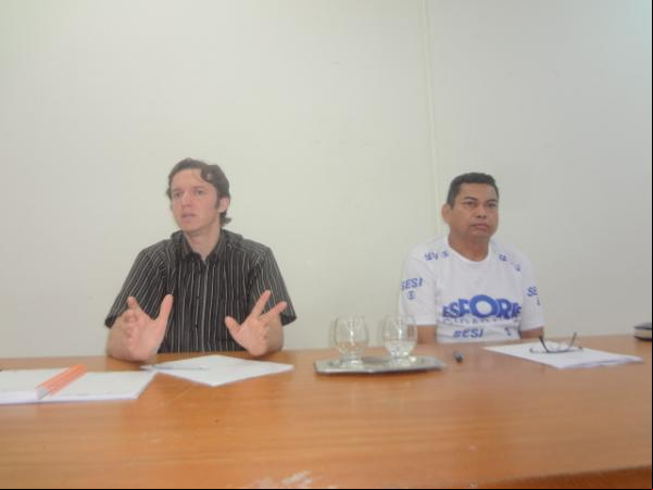 Maurício Miranda, Secretário de Cultura, Esporte e Lazer e o Assessor Rilmar Barbosa.(Imagem:FlorianoNews)