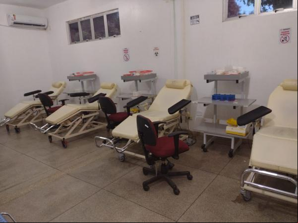 Sala de doação do Hemocentro Floriano(Imagem:FlorianoNews)