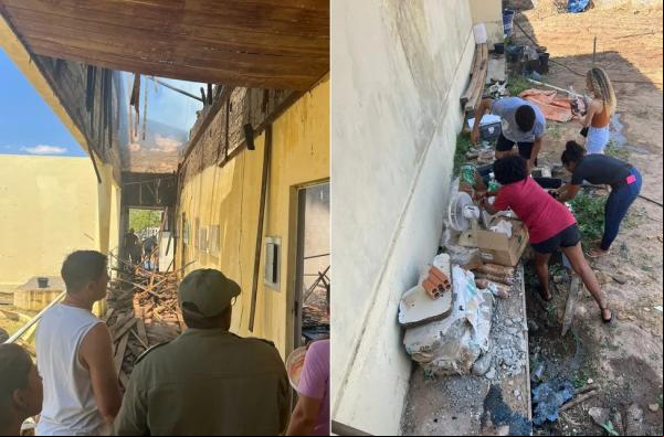 Incêndio atinge salas de aula do campus da Uespi em Uruçuí, no Piauí.(Imagem:Polícia Militar)