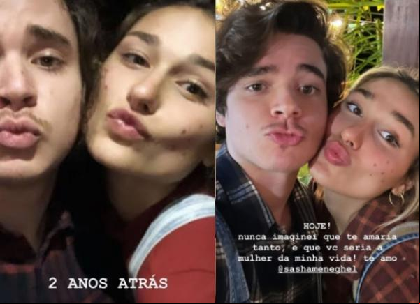 João Figueiredo recria selfie feita há dois anos com Sasha: 