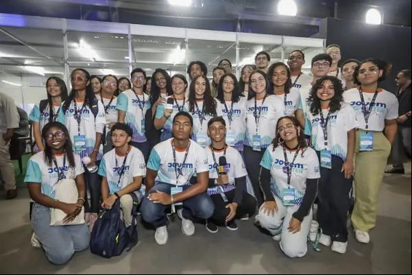 Programa Jovem Repórter: alunos da rede estadual fazem a cobertura jornalística do G20 Social.(Imagem:Governo do Estado do Rio/Divulgação)