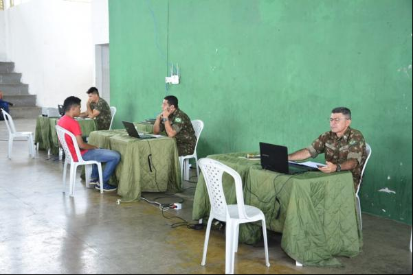 3º Batalhão de Engenharia de Construção realiza alistamento em Floriano(Imagem:Secom)