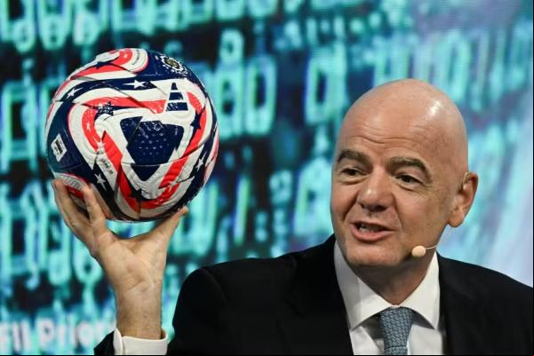 Gianni Infantino anuncia show no intervalo da final da Copa do Mundo de 2026.(Imagem:Chandan Khanna / AFP)