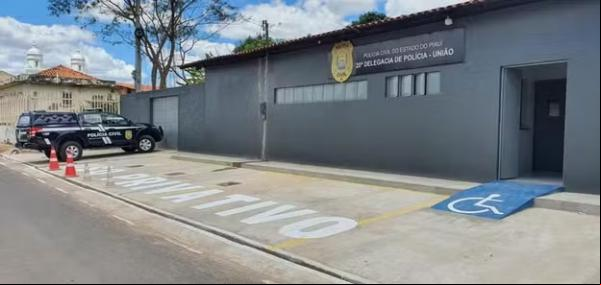 Delegacia de Polícia de União, no Piauí.(Imagem:Divulgação PI)