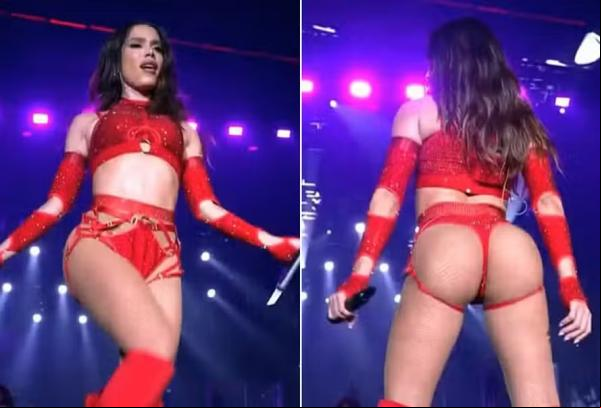 Anitta no Show da Virada em Copacabana.(Imagem:Reprodução/Multishow)