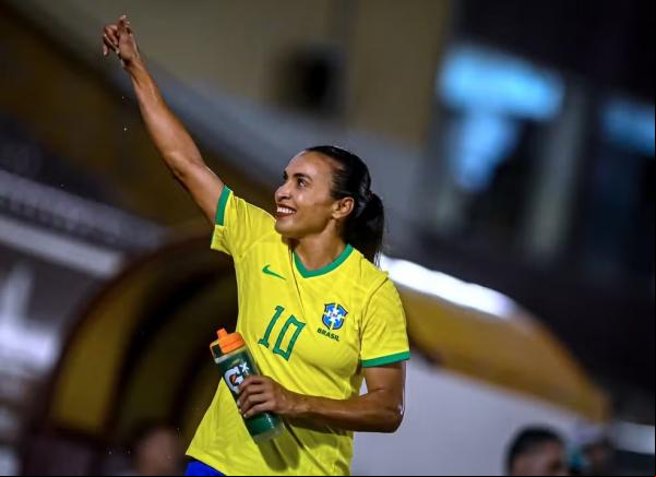 A atacante Marta, da seleção brasileira.(Imagem:CBF)
