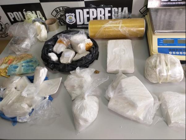 Apreensão feita pela Polícia Civil em Teresina.(Imagem:Francisco Lima/TV Clube)