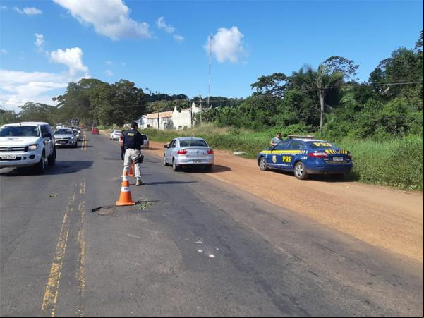 PRF alerta sobre risco de rompimento parcial na BR-343 em Teresina.(Imagem:PRF)