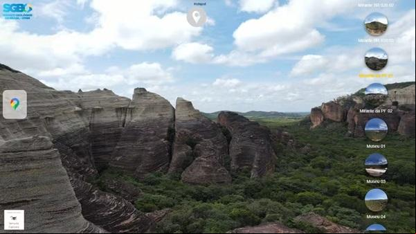 eio virtual e imersivo mostra paisagens do Parque Nacional Serra da Capivara em 360° (Imagem:Reprodução)