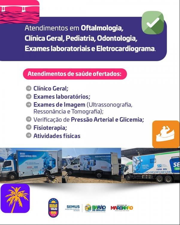 Barão de Grajaú receberá SESI Itinerante com atividades gratuitas.(Imagem:Divulgação)