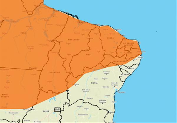 O Instituto Nacional de Meteorologia (Inmet) emitiu na manhã deste domingo (6) um alerta laranja com previsão de chuvas intensas para todo o estado do Piauí. O alerta iniciou nes(Imagem:Reprodução)