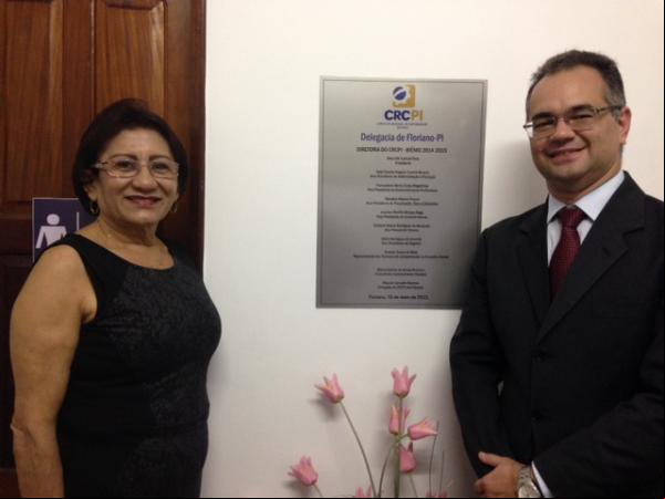 A conselheira Solimar Araújo e Elias Caddah.(Imagem:Assessoria)
