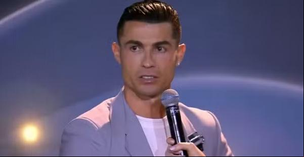 Cristiano Ronaldo no Global Soccer Awards.(Imagem:Reprodução)