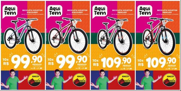 Garanta sua aventura nas férias com uma bike Houston do Armazém Paraíba.(Imagem:Divulgação)