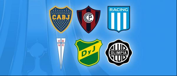 Fluminense, Atlético-MG e São Paulo estreiam diante Cerro Porteño, Boca Juniors e Racing, respectivamente.(Imagem:Editoria de Arte)