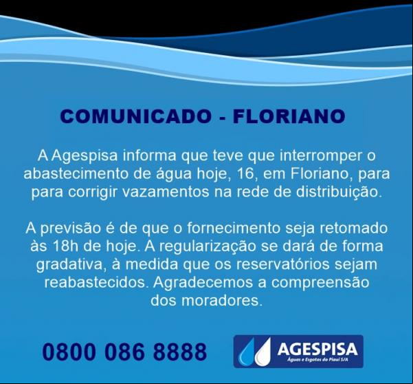 Comunicado-Floriano(Imagem:Reprodução)