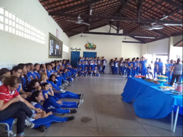 Fauzer Bucar realiza culminância de projeto sobre doação de sangue.(Imagem:FlorianoNews)