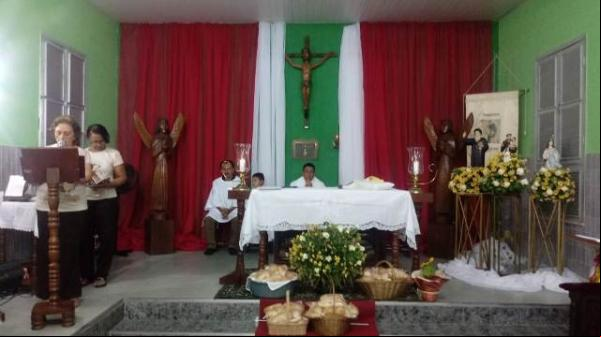 Missa na Capela do Santíssimo Sacramento.(Imagem:FlorianoNews)