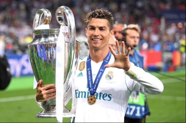 ristiano Ronaldo e sua quinta Liga dos Campeões.(Imagem:Laurence Griffiths/Getty Images)