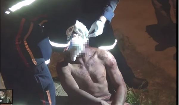 Jovem sofre tentativa de linchamento.(Imagem:Reprodução/Tv Meio Norte)