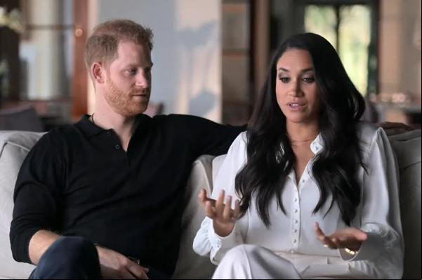 O príncipe Harry e a duquesa Meghan Markle na série