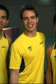 Lucas Alves, em 2012, no Centro de Treinamento da Confederação Brasileira de Bton, em Campinas.(Imagem:Reprodução/SporTV)