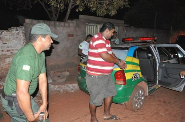 O homicida foi preso minutos depois por uma guarnição da PM.(Imagem:Divulgação)