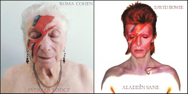 Abrigo de idosos em Londres recria capas de discos famosos durante a quarentena(Imagem:Reprodução)