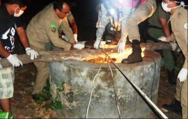 Cadáver em estado de decomposição é encontrado dentro de um poço em Jerumenha.(Imagem:180 Graus)