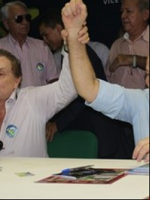 Candidato à Presidência Pastor Everaldo, participou da convenção em Teresina.(Imagem:Catarina Costa/G1)