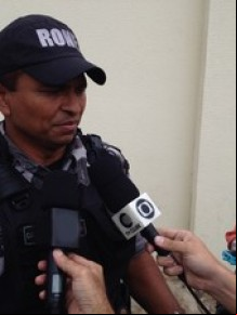 Capitão Fábio Abreu fala sobre prisão da idosa.(Imagem:Gilcilene Araújo/G1)