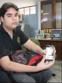 Estudante Jomásio Barros denunciou o vazamento do Enem na PF.(Imagem:Gilcilene Araújo/G1)