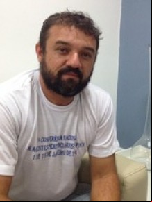 Diretor istrativo do Sinpoljuspi Kleiton Holanda.(Imagem:Catarina Costa/G1)