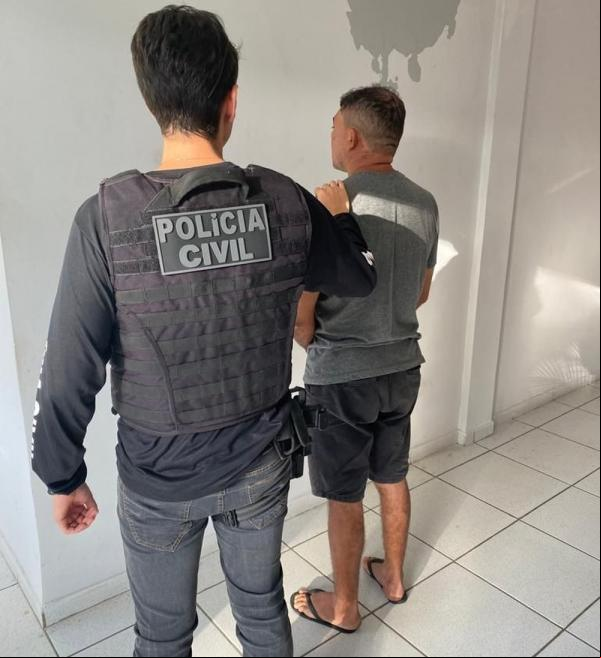 Pai foi preso suspeito de estuprar a filha adolescente no Piauí.(Imagem:Divulgação/SSP-PI)