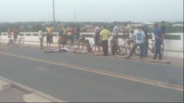 Acidente na ponte que liga Floriano a Barão de Grajaú deixa uma vítima fatal(Imagem:Populares)