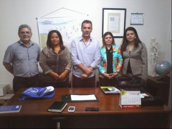Prefeito e Secretário recebem representantes da Editora Livro Ideal de Fortaleza-CE.(Imagem:Waldemir Miranda)