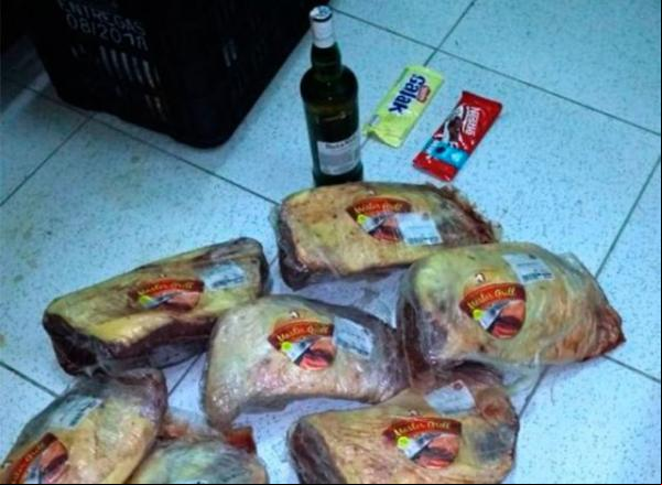 Universitário é preso suspeito de furtar carne e chocolate de supermercado.(Imagem:florianonews.piauiconectado.com)