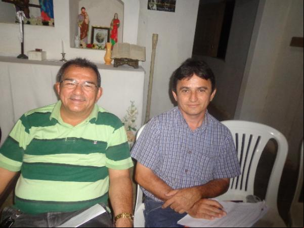 Salomão Holanda, Vice-prefeito de Floriano e Secretário de Desenvolvimento Rural, Edvaldo Araújo.(Imagem:FlorianoNews)