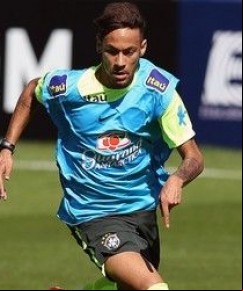 Neymar no treino da seleção.(Imagem:Mowa Press)