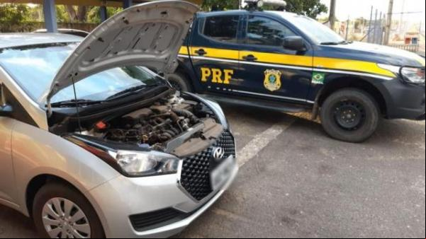 PRF recupera veículo na BR 316 poucos dias após ter sido roubado.(Imagem:PRF)