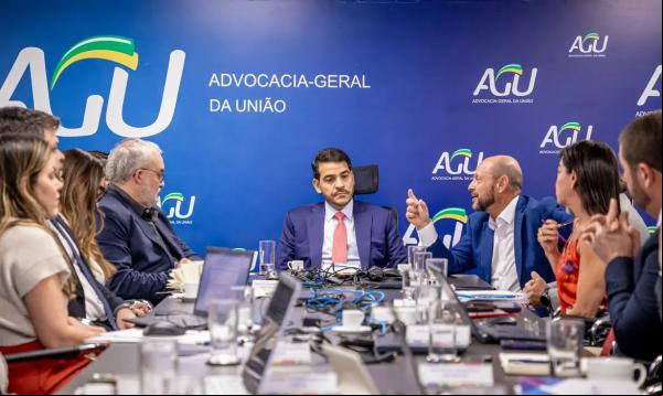 Reunião Grupo Especial INSS.(Imagem:Renato Menezes/AscomAGU)