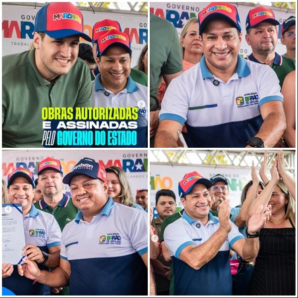 Prefeito Gleydson Resende e vice Antônio Carlos anunciam novas obras para Barão de Grajaú.(Imagem:Reprodução/Instagram)