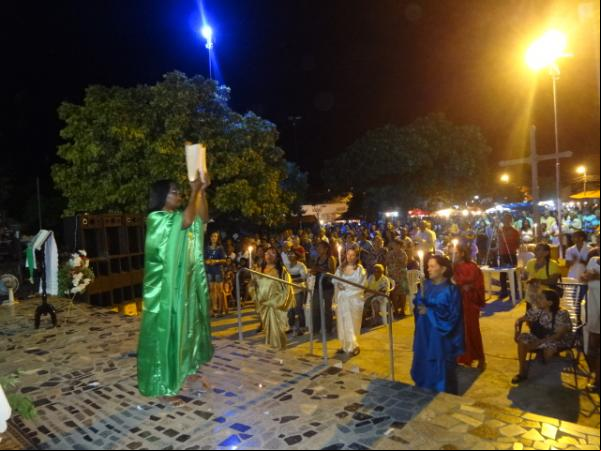 Fieis participam do festejo de Nossa Sra. de Nazaré em Nazaré do Piauí(Imagem:FlorianoNews)