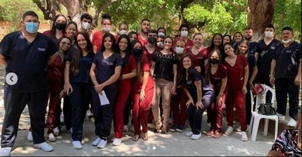 Acadêmicos de Odontologia da FAESF promovem ação educativa em saúde bucal para idosos.(Imagem:Reprodução/Instagram)